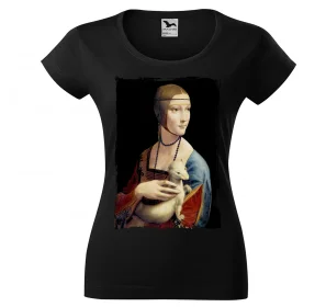 Bluzka damska Dama z gronostajem Leonardo da Vinci