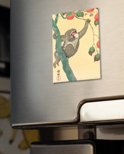 Magnes Małpa na drzewie persymonowym Ohara Koson