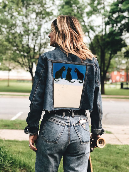 Ekran Czarne koty na śniegu Louis Wain