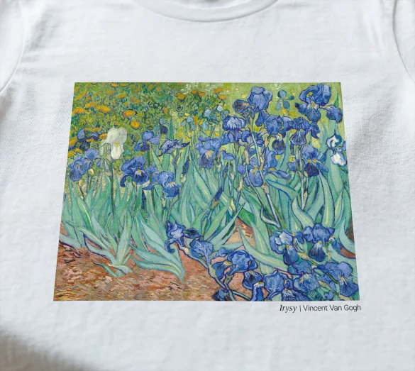 Koszulka z nadrukiem Irysy Vincent Van Gogh