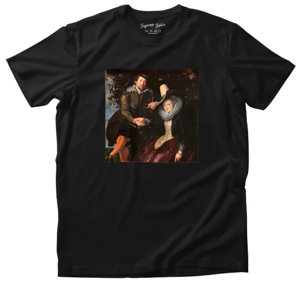 Koszulka z naszywką Autoportret z pierwszą żoną Izabelą Brant Peter Paul Rubens