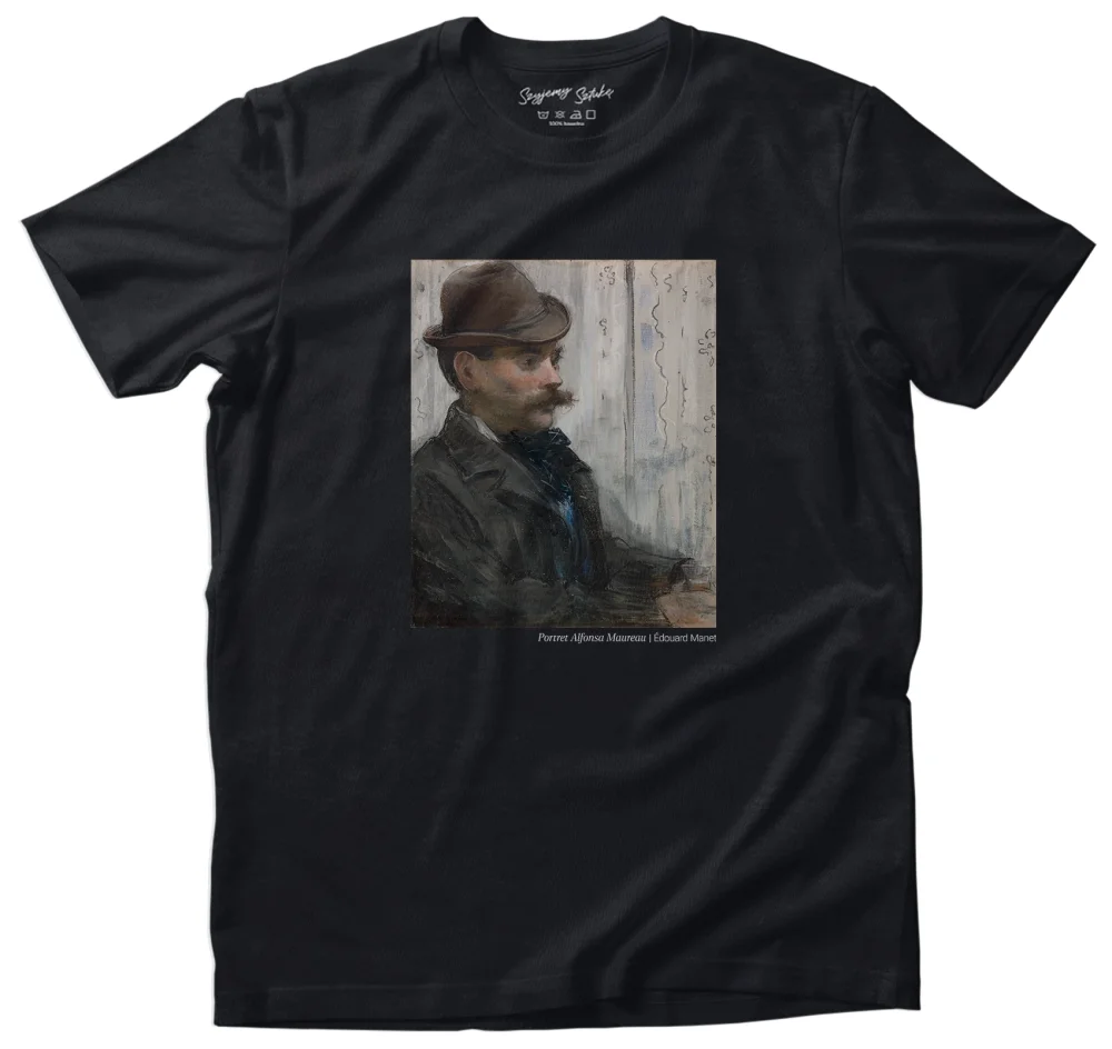Koszulka z nadrukiem Portret Alfonsa Maureau Édouard Manet