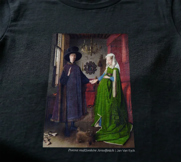 Koszulka z nadrukiem Portret małżonków Arnolfinich Jan Van Eyck