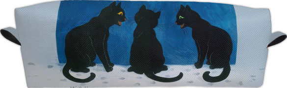 Piórnik Czarne koty na śniegu Louis Wain