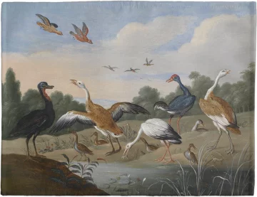 Podkładka na stół Czaple i kaczki na rzece Jan van Kessel (starszy)