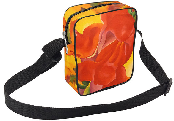 Torba listonoszka czerwona kanna Georgia O’Keeffe