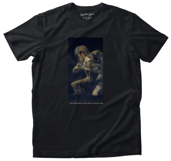 Koszulka z nadrukiem Saturn pożerający własne dzieci Francisco Goya