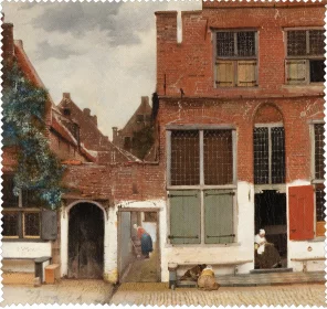 Ściereczka do okularów Uliczka Jan Vermeer
