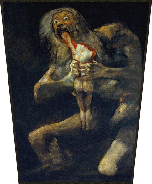 Ekran Saturn pożerający własne dzieci Francisco Goya