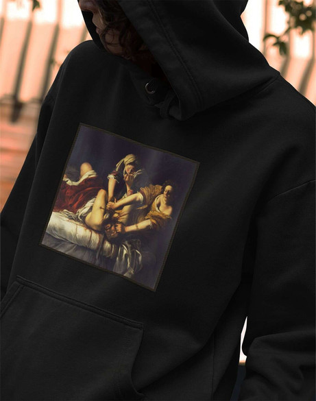 Bluza z naszywką Judyta odcinająca głowę Holofernesowi Artemisia Gentileschi