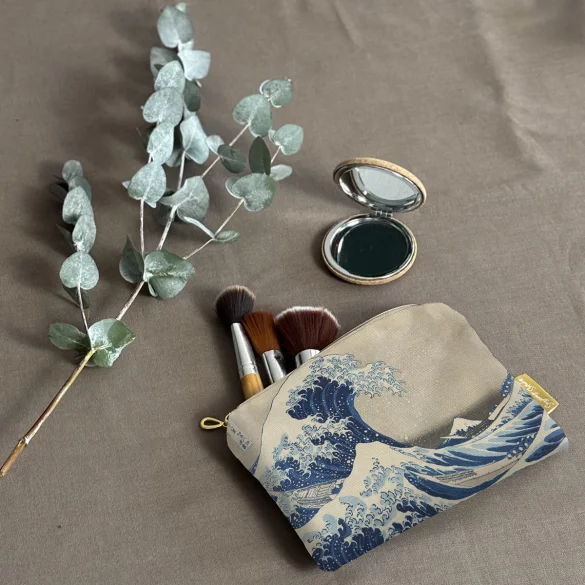 Kosmetyczka mini Wielka Fala w Kanagawie Katsushika Hokusai