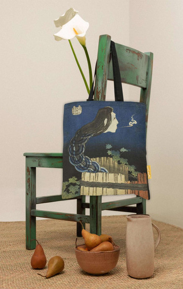 Torba na ramię Dwór talerzy (Sara yashiki) Katsushika Hokusai