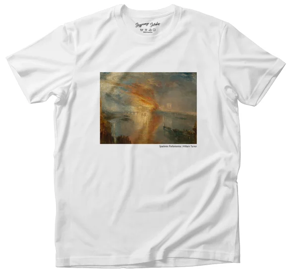 Koszulka z nadrukiem Pożar Izby Lordów i Izby Gmin William Turner
