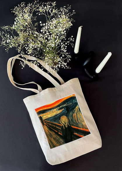 Torba z naszywką Krzyk Edvard Munch