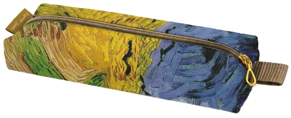 Piórnik szkolny prostokątny Pole pszenicy z krukami Vincent Van Gogh