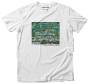 Koszulka z nadrukiem Most nad stawem z liliami wodnymi Claude Monet