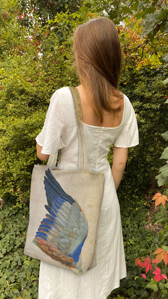 Torba na ramię shopper Skrzydło niebieskiego walca Hans Hoffmann