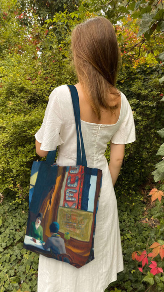 Torba na ramię shopper Mieszanka potraw Edward Hopper