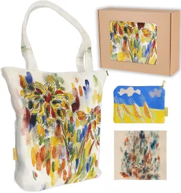 Zestaw prezentowy Władysław Strzemiński Torba + Kosmetyczka + Ściereczka