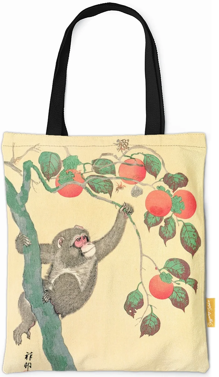 Torba na ramię Małpa na drzewie persymonowym Ohara Koson