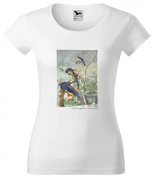 Bluzka damska A pair of magpie jays James Audubon