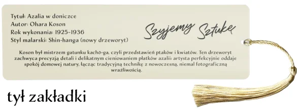 Zakładka do książki Azalia w doniczce Ohara Koson