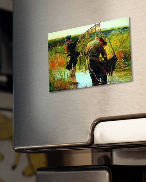 Magnes Rybacy brodzący w wodzie Leon Wyczółkowski