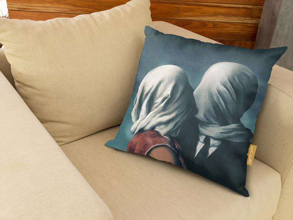 Poduszka Kochankowie René Magritte