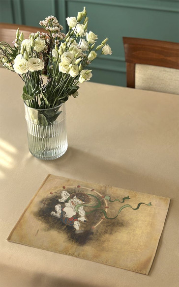 Podkładka na stół Bóg piorunów Ogata Korin