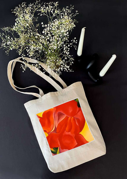 Torba z naszywką czerwona kanna Georgia O’Keeffe
