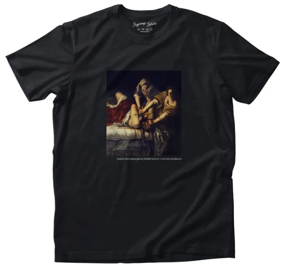 Koszulka z nadrukiem Judyta odcinająca głowę Holofornesowi Artemisia Gentileschi