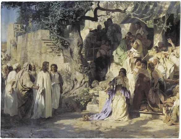 Podkładka na stół Chrystus i jawnogrzesznica Henryk Siemiradzki