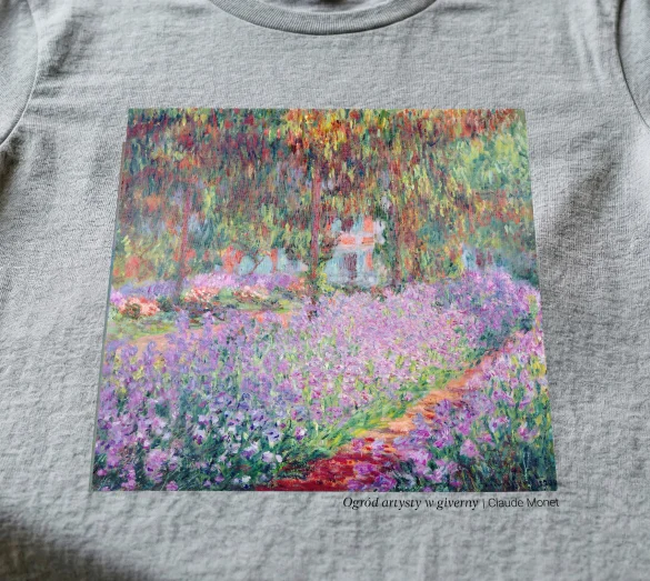 Koszulka z nadrukiem Ogród artysty w giverny Claude Monet