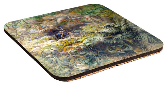 Podkładka pod kubek Row in the Jungle Joseph Wolf