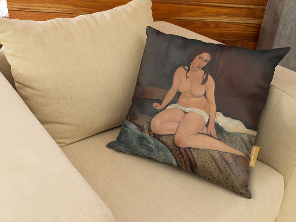 Poduszka Siedzący akt Amedeo Modigliani