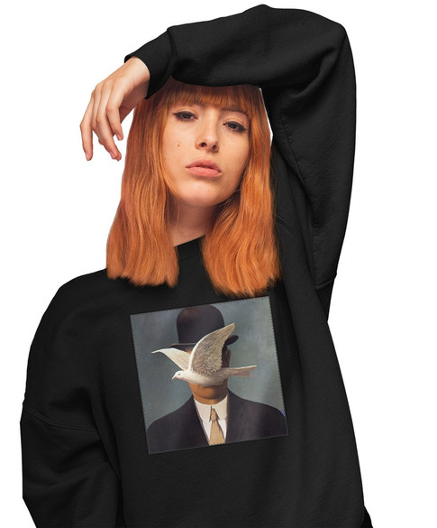 Bluza z naszywką Mężczyzna w meloniku René Magritte