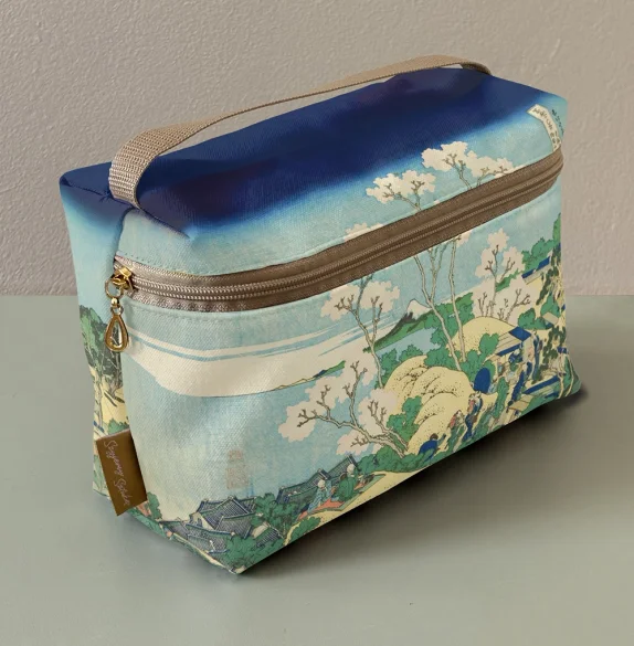 Kosmetyczka kuferek Wzgórze Goten w Shinagawa nad Tokaido Katsushika Hokusai