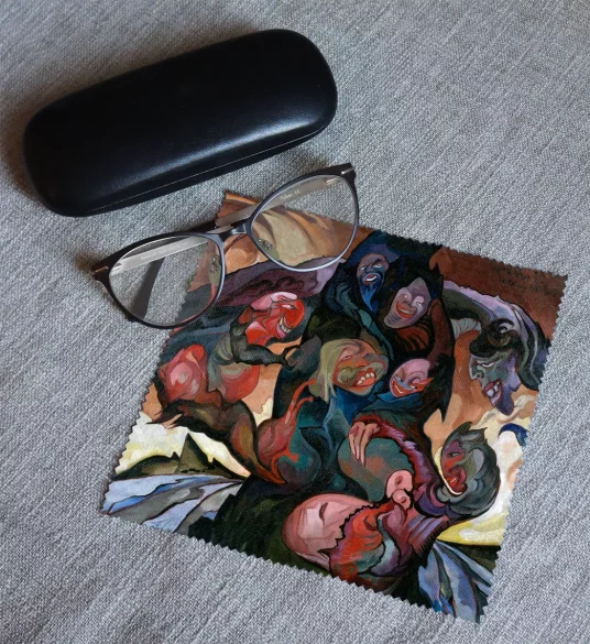 Ściereczka do okularów Kompozycja fantastyczna, Wizja z maskami Witkacy