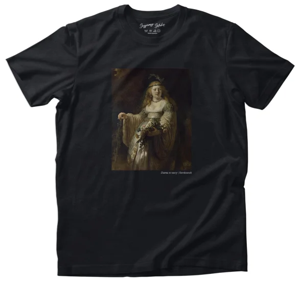 Koszulka z nadrukiem Dama w nocy Rembrandt