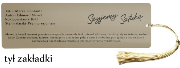Zakładka do książki Marée montante Édouard Manet