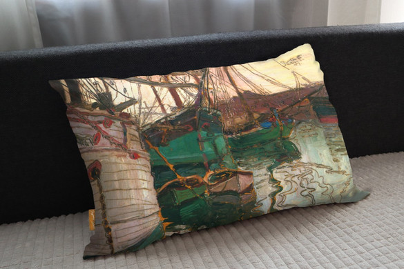 Poduszka Port w Trieście Egon Schiele