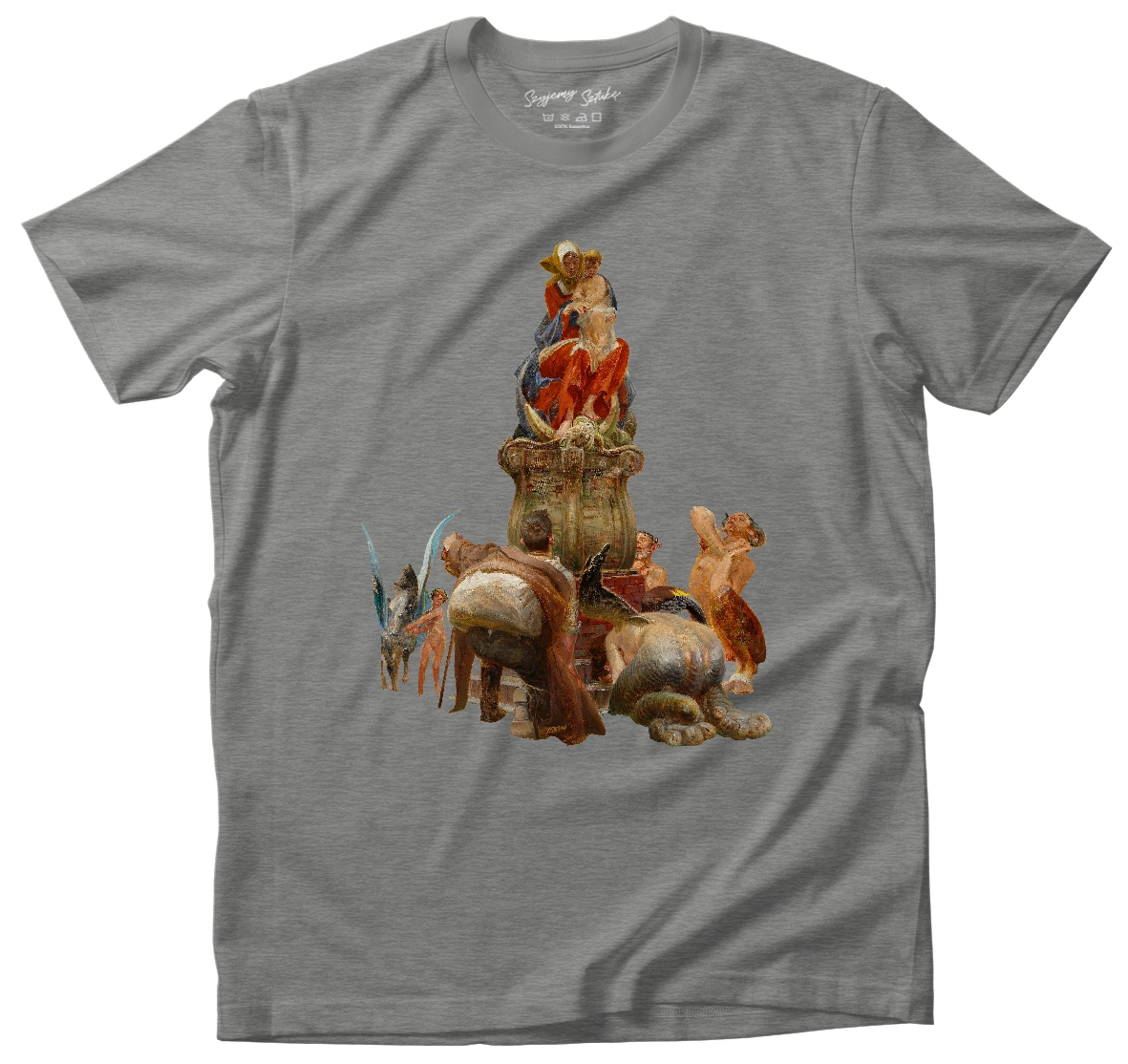 Koszulka Adoracja Madonny Jacek Malczewski– koszulka z nadrukiem obrazu, t-shirt ze sztuką