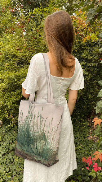 Torba na ramię shopper Studium traw Albrecht Dürer