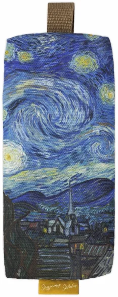 Piórnik szkolny prostokątny Gwiaździsta Noc Vincent Van Gogh
