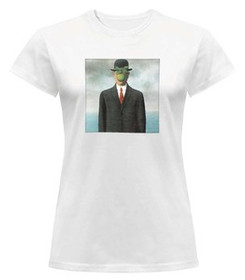 Bluzka damska z naszywką Syn człowieczy René Magritte