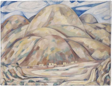 Podkładka na stół Krajobraz nr 3, Kopalnie gotówki, Nowy Meksyk Marsden Hartley