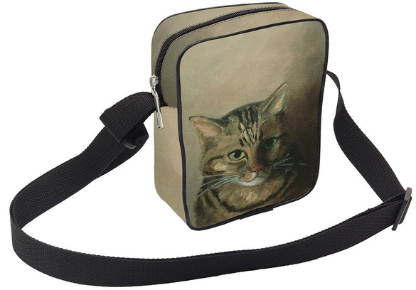 Torba Listonoszka Studium głowy kota tabby Louis Wain