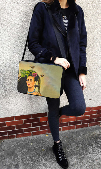 Torba na ramię Frida z legwanem – portret inspirowany Fridą Kahlo