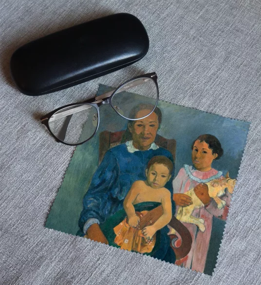 Ściereczka do okularów Polinezyjska kobieta z dziećmi Paul Gauguin