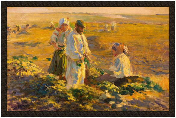 Naszywka Kopanie buraków Leon Wyczółkowski